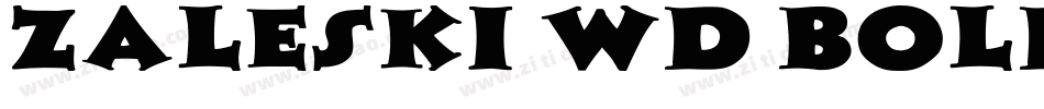 Zaleski Wd Bold字体转换